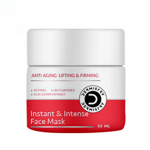 Dermistry Anti Aging Instant Intense Face Mask Retinol Blue Berry